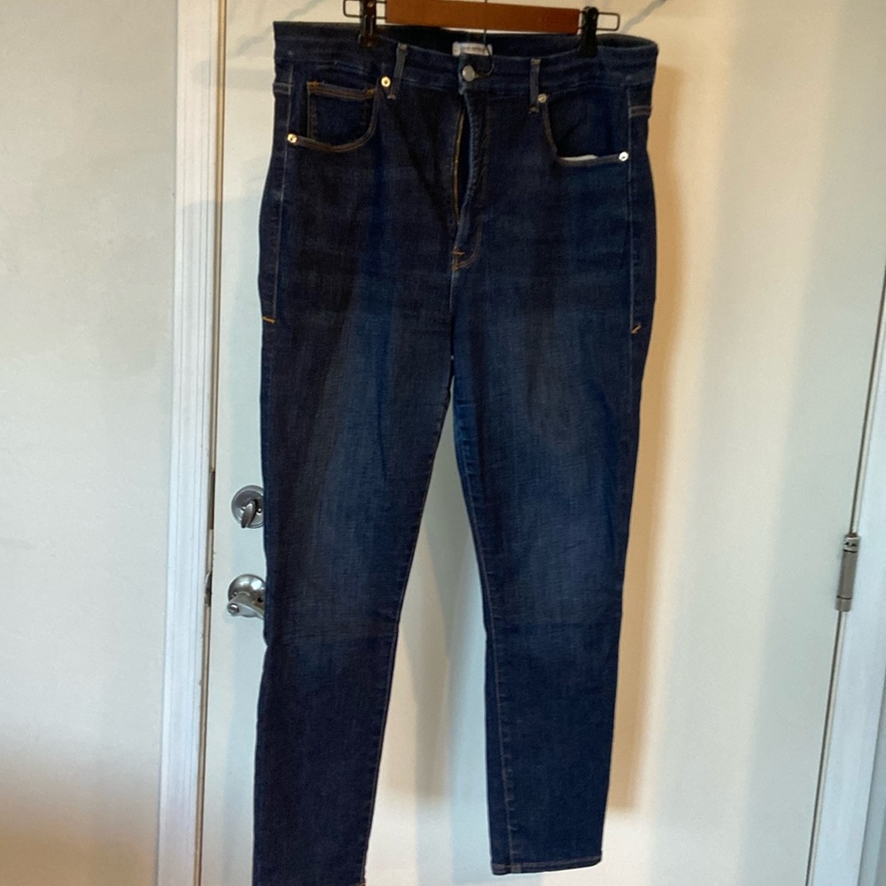 Good American good legs crop skinny jeans
